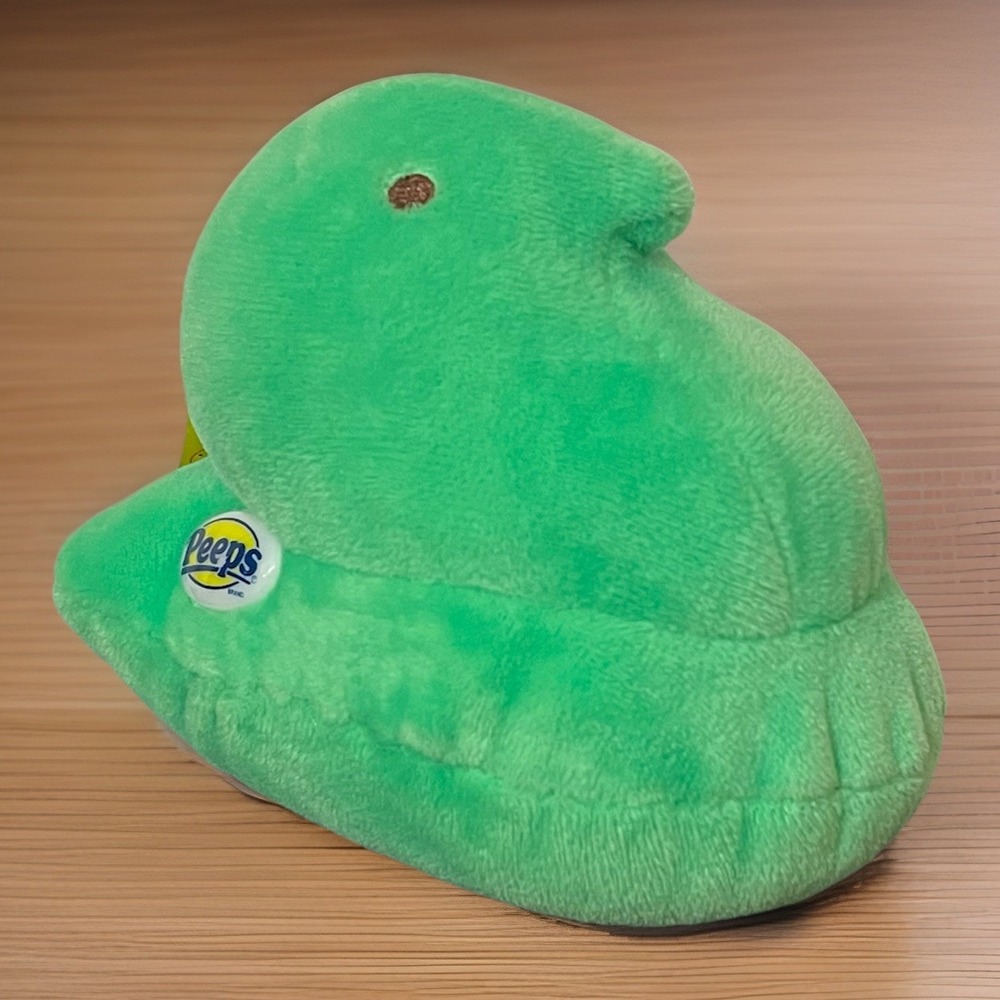 Just Born Peeps SOFT GREEN CHICK PEEP 5" Plush STUFFED ANIMAL Toy 2014